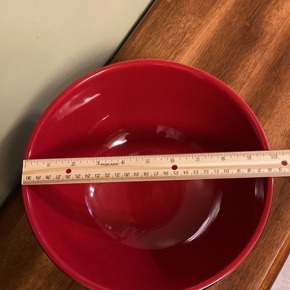 NEW!!  RAE DUNN LARGE CERAMIC SANTA'S COOKIES SANTA BELT BOWL - Picture 9 of 10